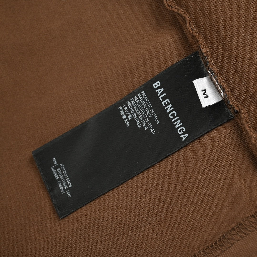 T-shirt Balenciaga pour campagne politique (marron)