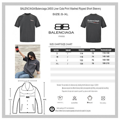 T-shirt Balenciaga pour campagne politique (gris)