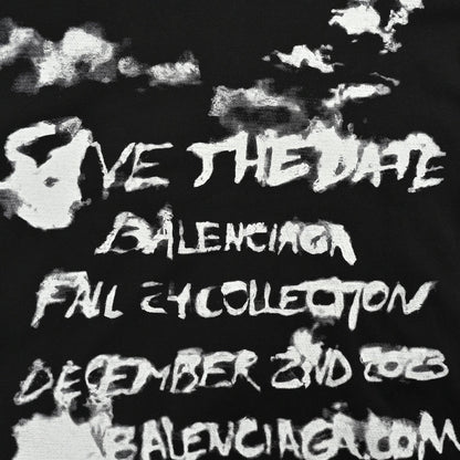 T-shirt noir Balenciaga Save the Date