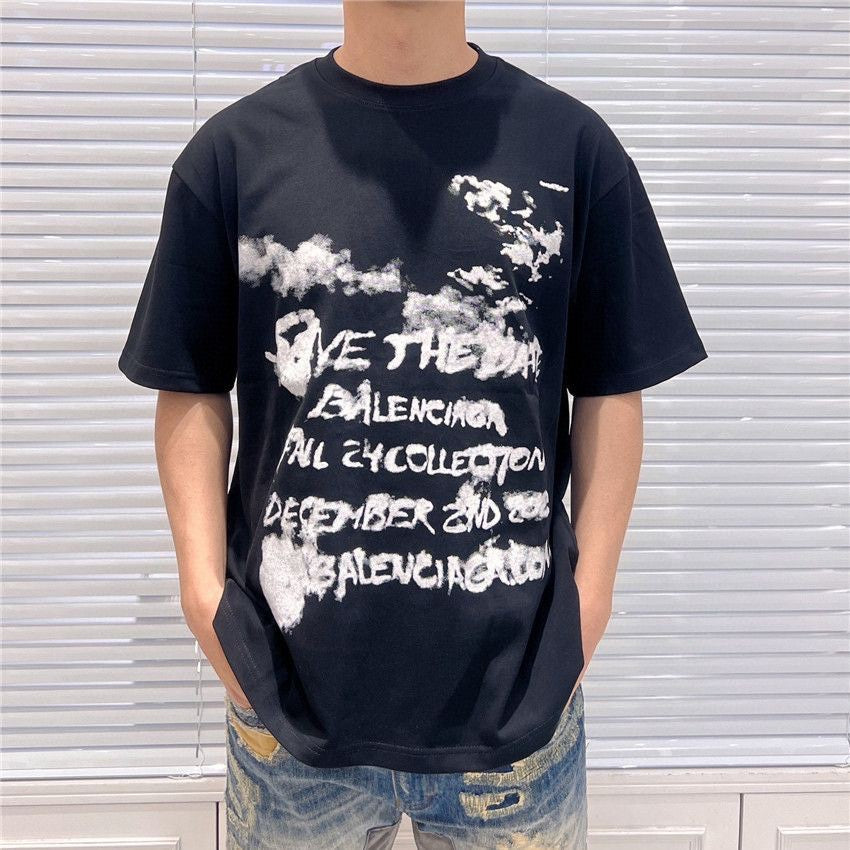T-shirt noir Balenciaga Save the Date