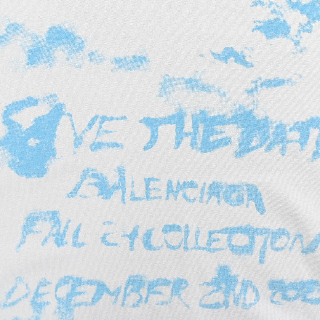 T-shirt blanc Balenciaga Save the Date