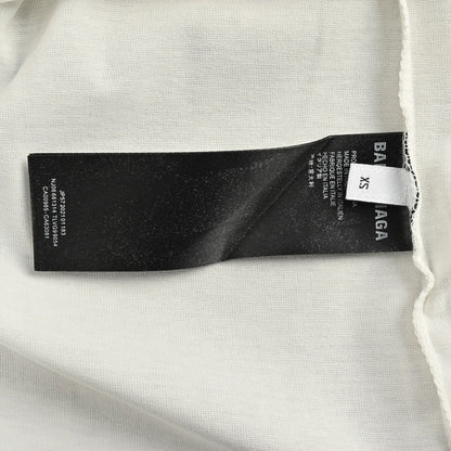 T-shirt Balenciaga à logo imprimé fumée (blanc)