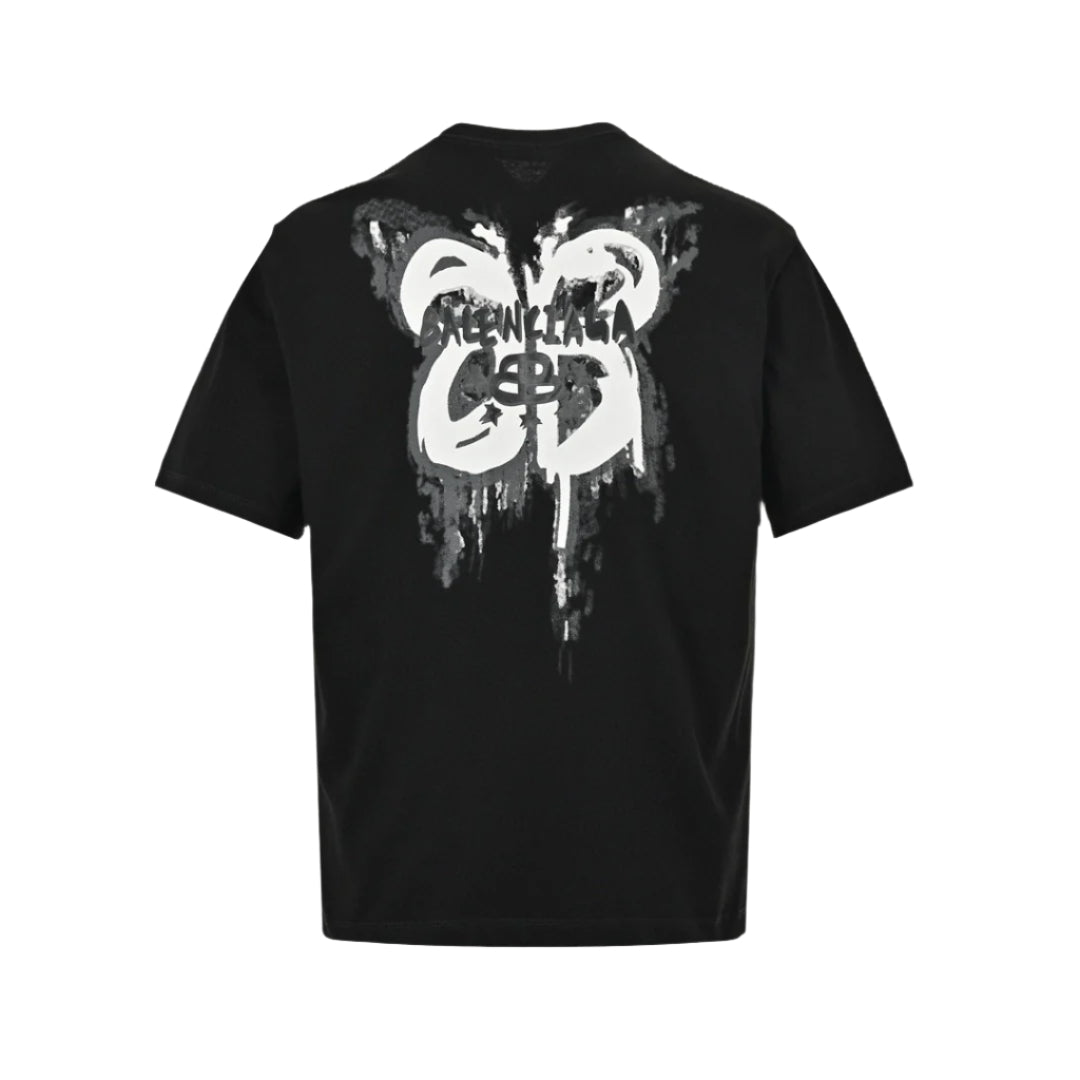 T-shirt Balenciaga à motif étoile noir