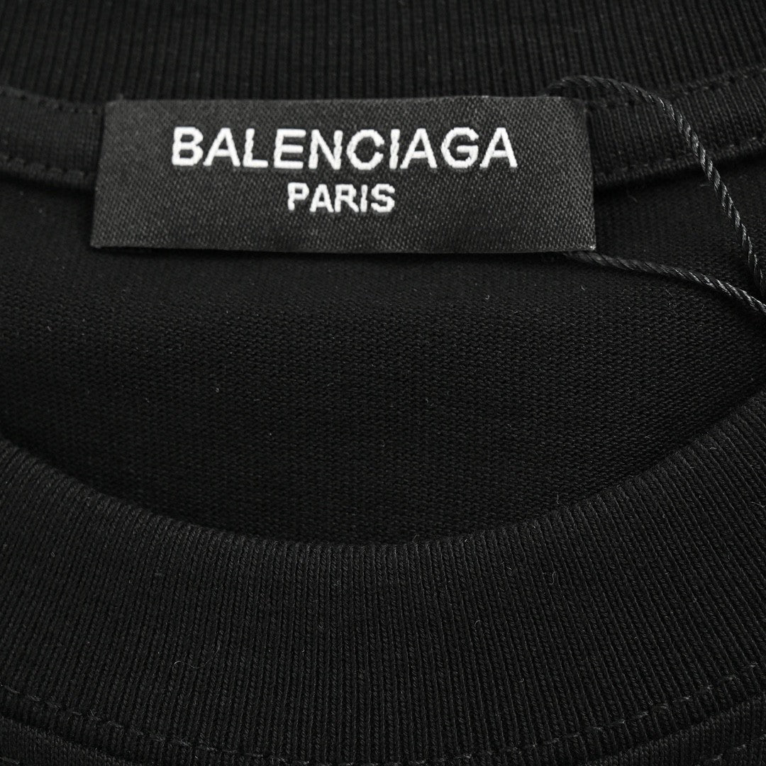 T-shirt Balenciaga à motif étoile noir