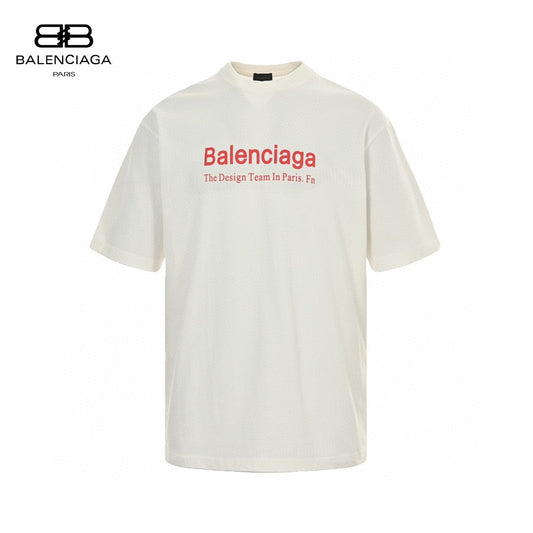 T-shirt Balenciaga à logo pochoir (blanc)