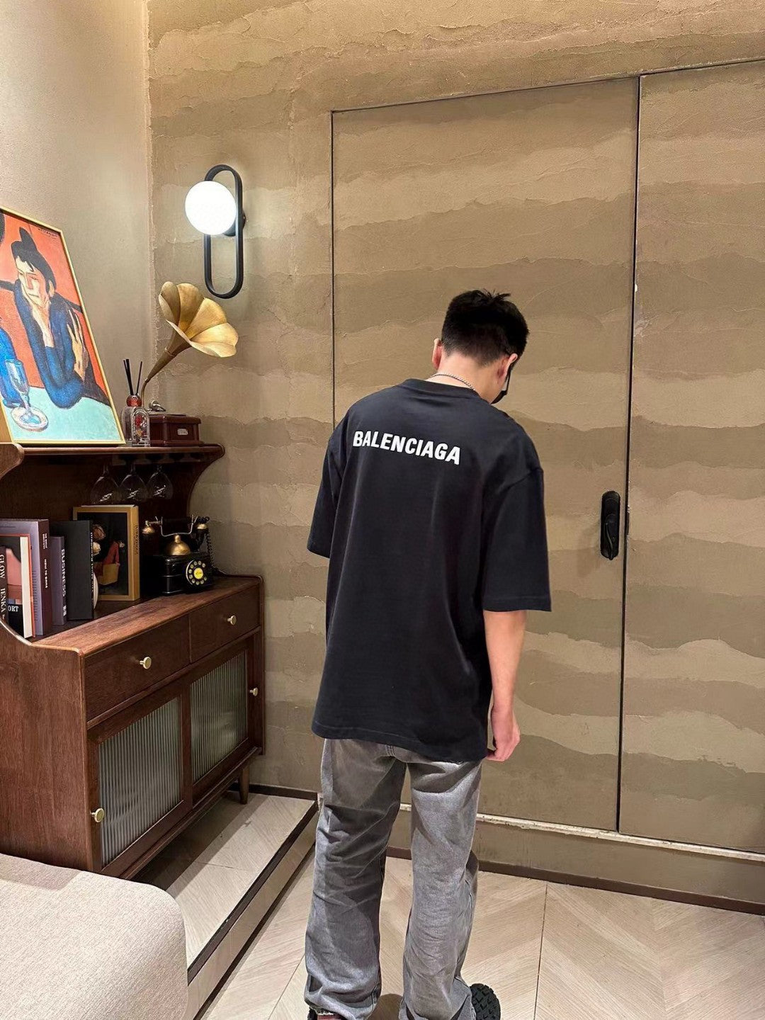 T-shirt Balenciaga - Motif code-barres