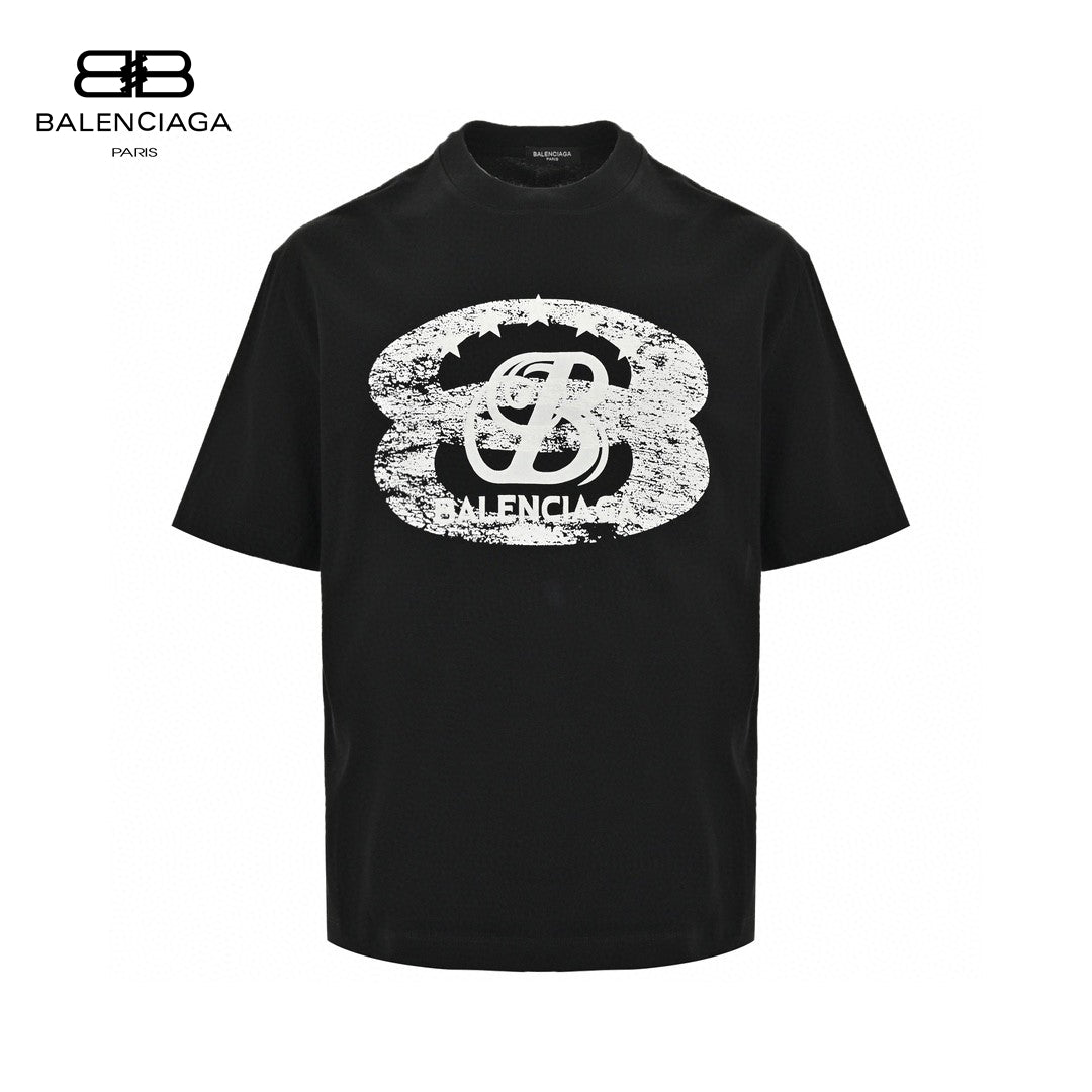 T-shirt Balenciaga - Logo vieilli
