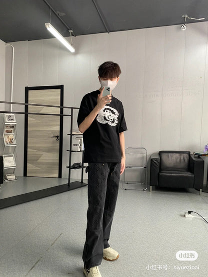 T-shirt Balenciaga - Logo vieilli