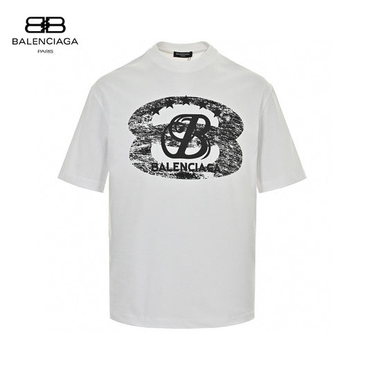 T-shirt Balenciaga - Logo vieilli