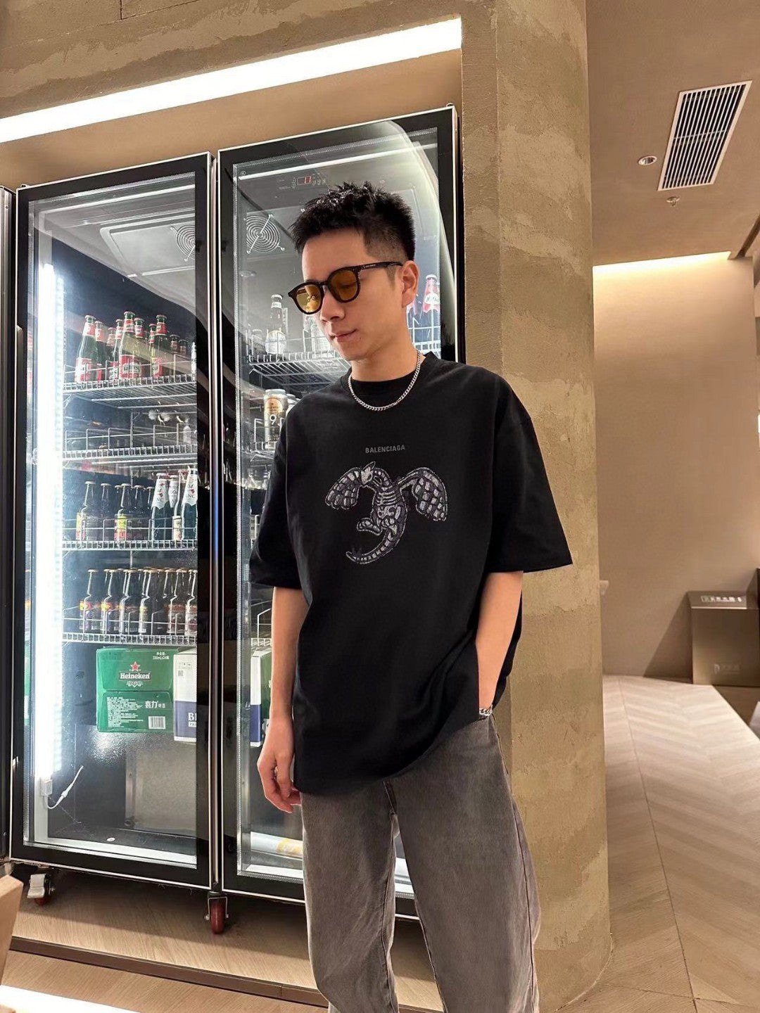 T-shirt Balenciaga - Motif homard