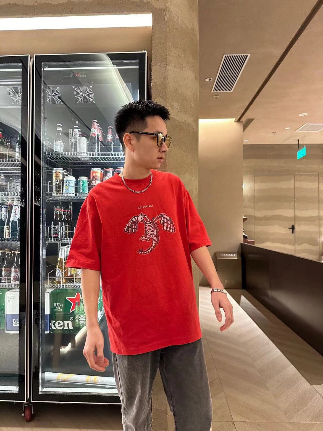 T-shirt Balenciaga - Motif homard