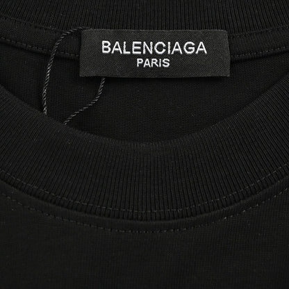 T-shirt Balenciaga à logo ruban (noir)