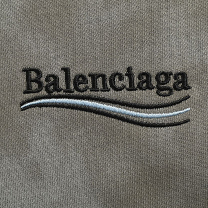 T-shirt Balenciaga Tie-Dye Logo (Gris)