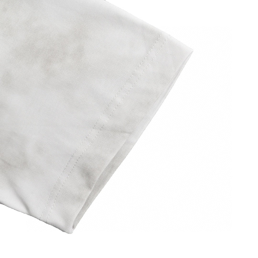 T-shirt Balenciaga Tie-Dye Logo (Blanc)