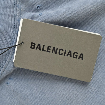 T-shirt Balenciaga Vintage Logo bleu