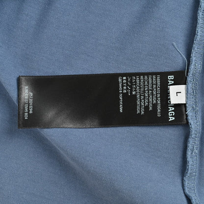 T-shirt Balenciaga Vintage Logo bleu