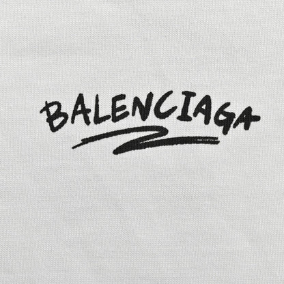 T-shirt blanc Balenciaga à motif audacieux