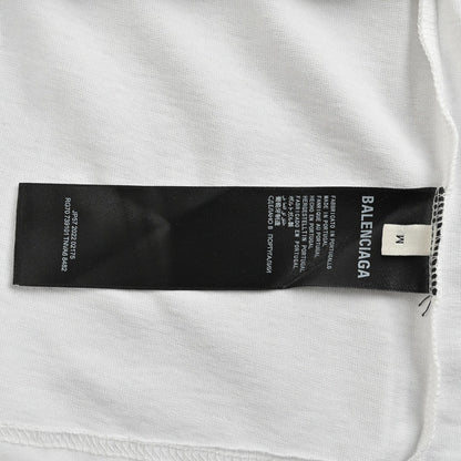 T-shirt blanc Balenciaga à motif audacieux