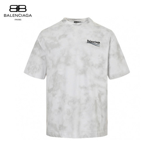 T-shirt Balenciaga blanc tie-dye