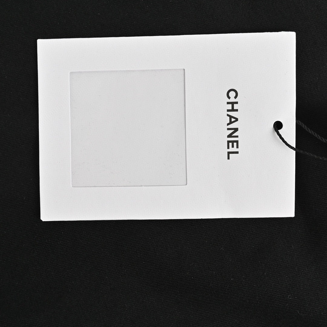 T-shirt Chanel à logo classique noir