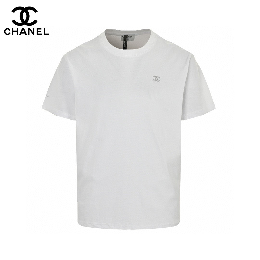 T-shirt Chanel Classic Logo blanc