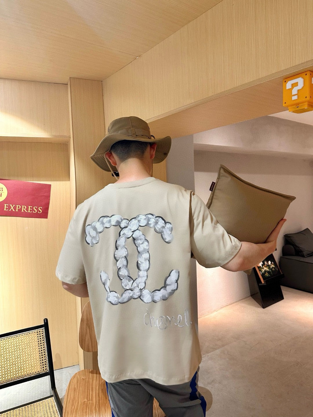T-shirt Chanel Cloud Logo beige