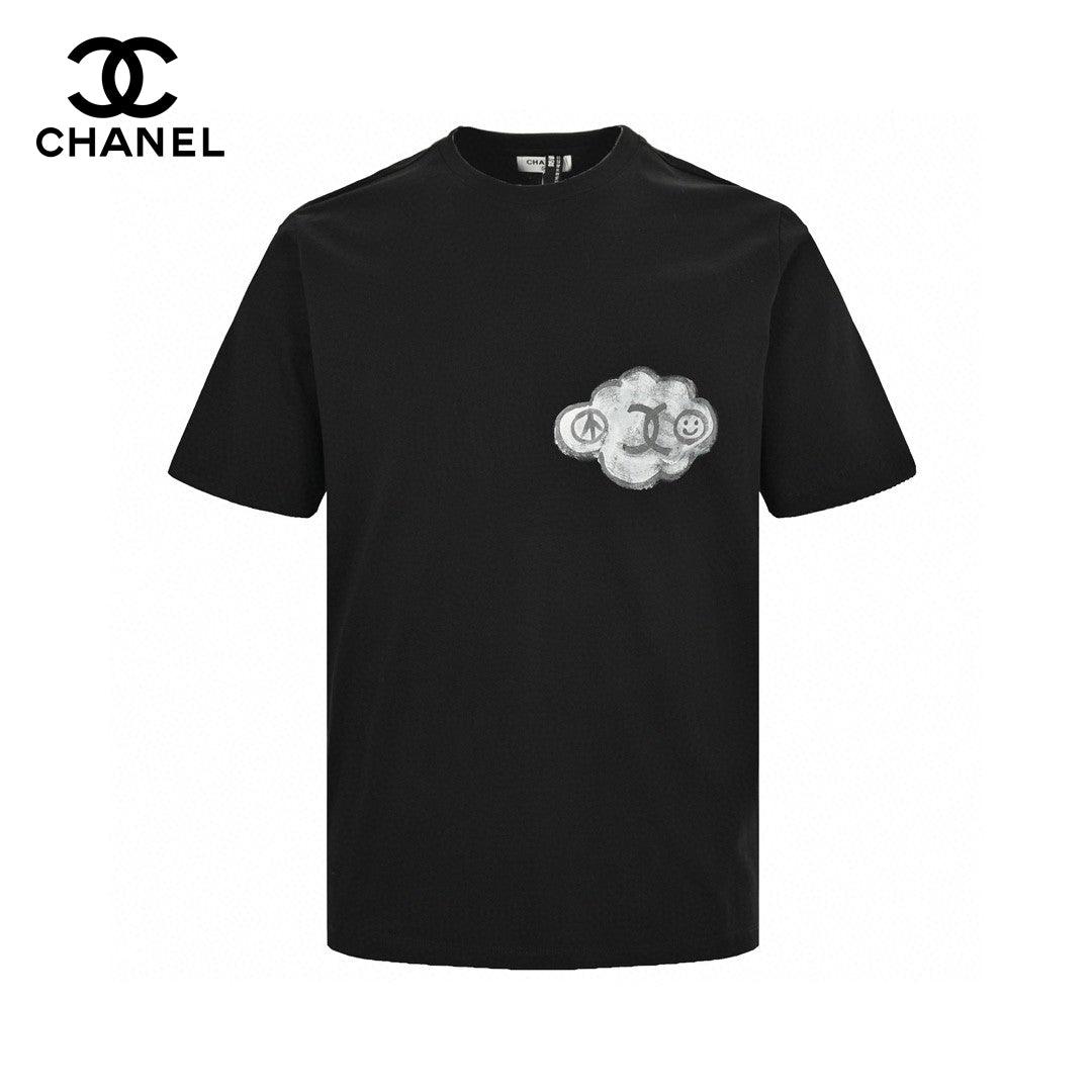 T-shirt Chanel Cloud Logo noir