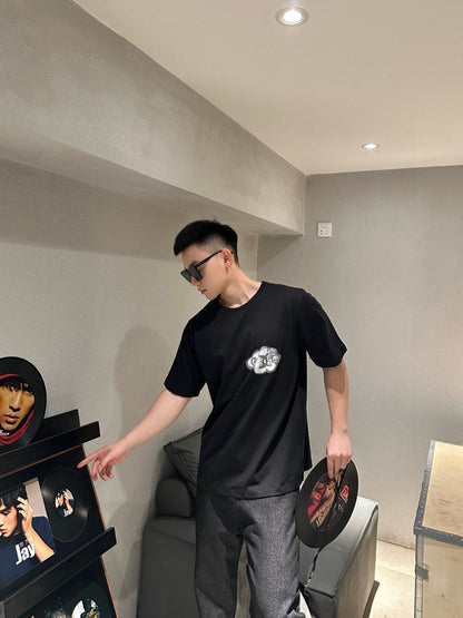 T-shirt Chanel Cloud Logo noir