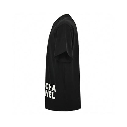 T-shirt Chanel à double logo C (noir)