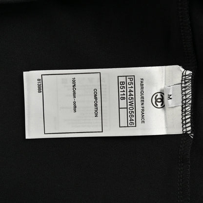 T-shirt Chanel à double logo C (noir)