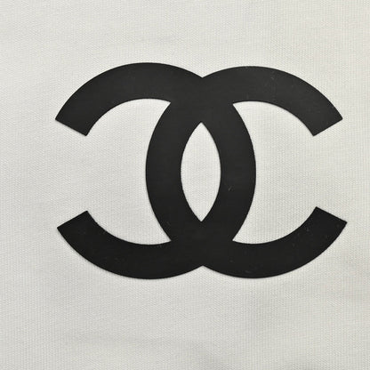T-shirt Chanel à double logo C (blanc)