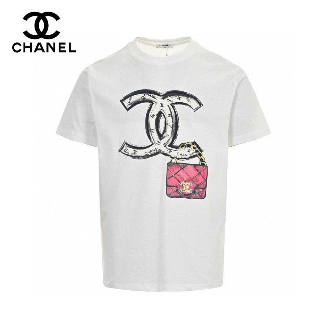 T-shirt à logo Chanel (blanc)