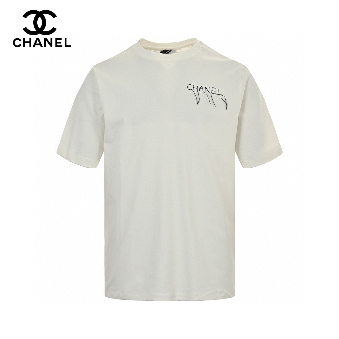 T-shirt à logo Chanel (blanc)