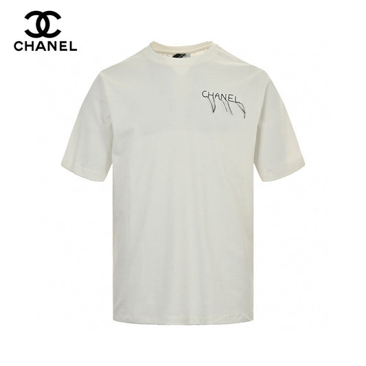 T-shirt à logo Chanel (blanc)