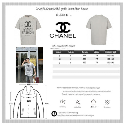 T-shirt Chanel Milano Fashion Week (Gris)