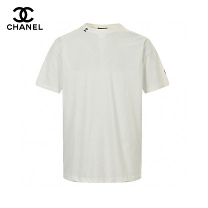 T-shirt Chanel à logo minimaliste (blanc)