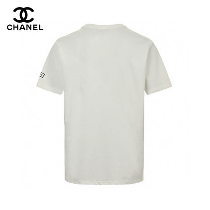 T-shirt Chanel à logo minimaliste (blanc)
