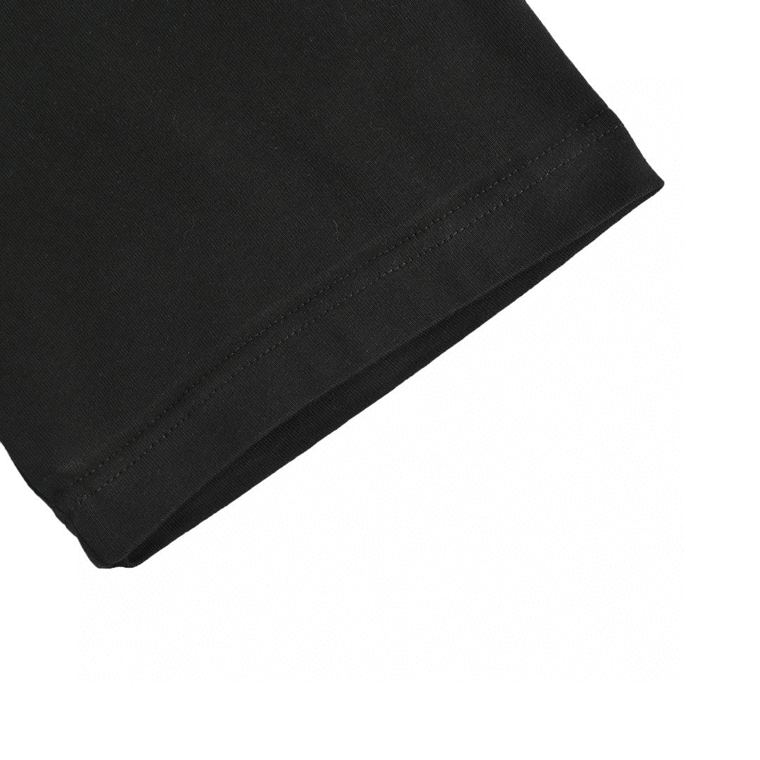 T-shirt noir à logo Chanel