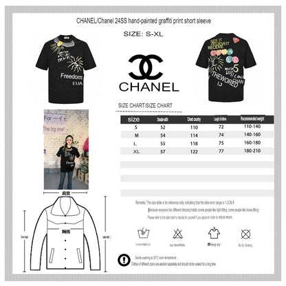 T-shirt Chanel « Les femmes sauveront le monde » noir