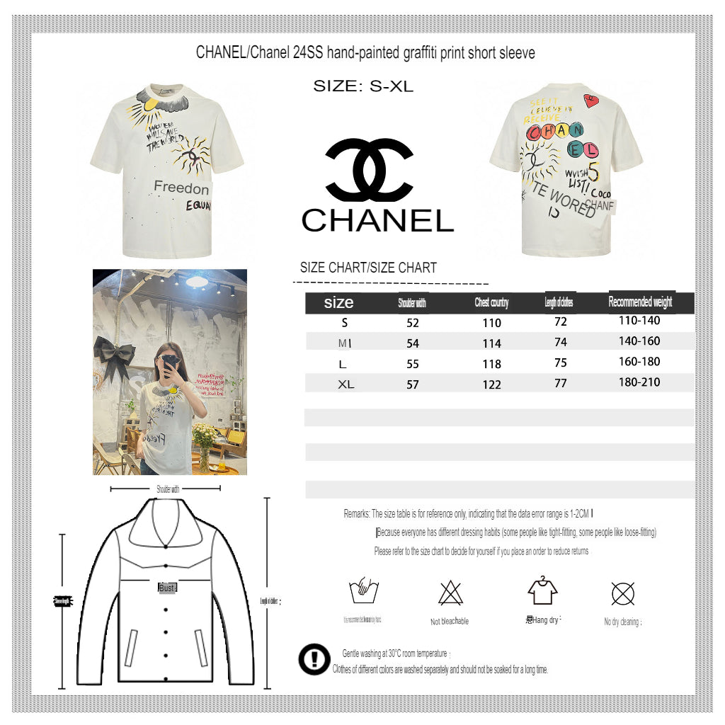 T-shirt Chanel blanc « Les femmes sauveront le monde ».