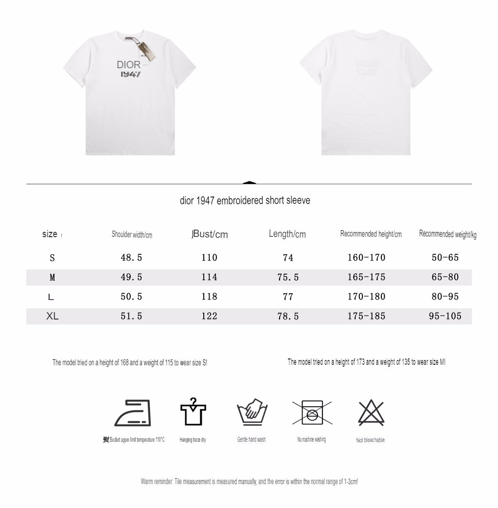 T-shirt Dior 1947 - Blanc