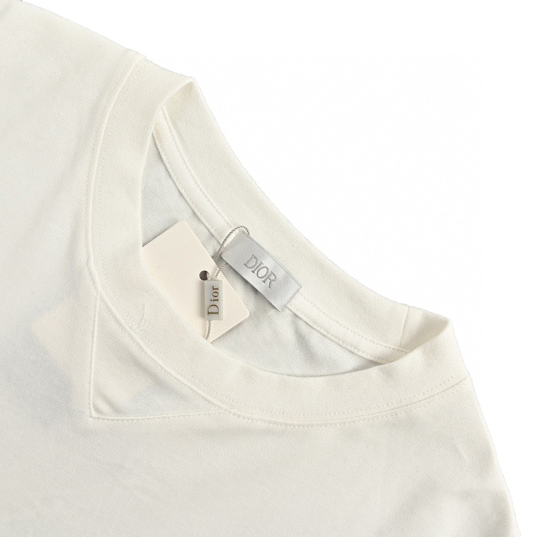 T-shirt Dior Artistic Splatter (Blanc)