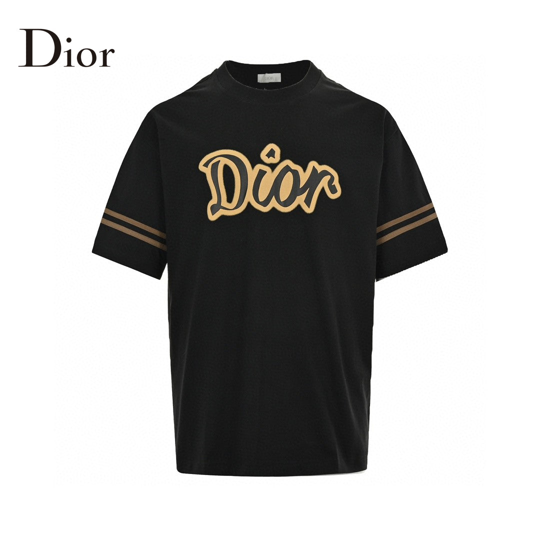 T-shirt Dior noir et marron