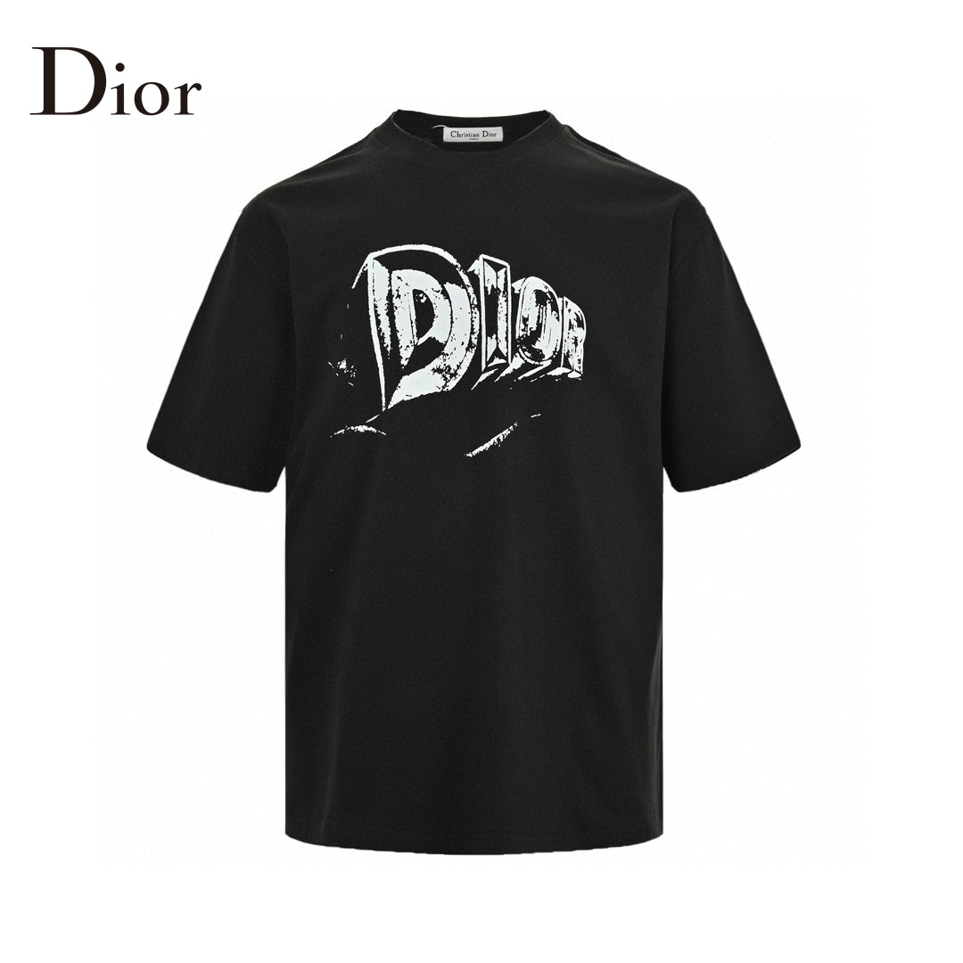 T-shirt graphique noir Dior