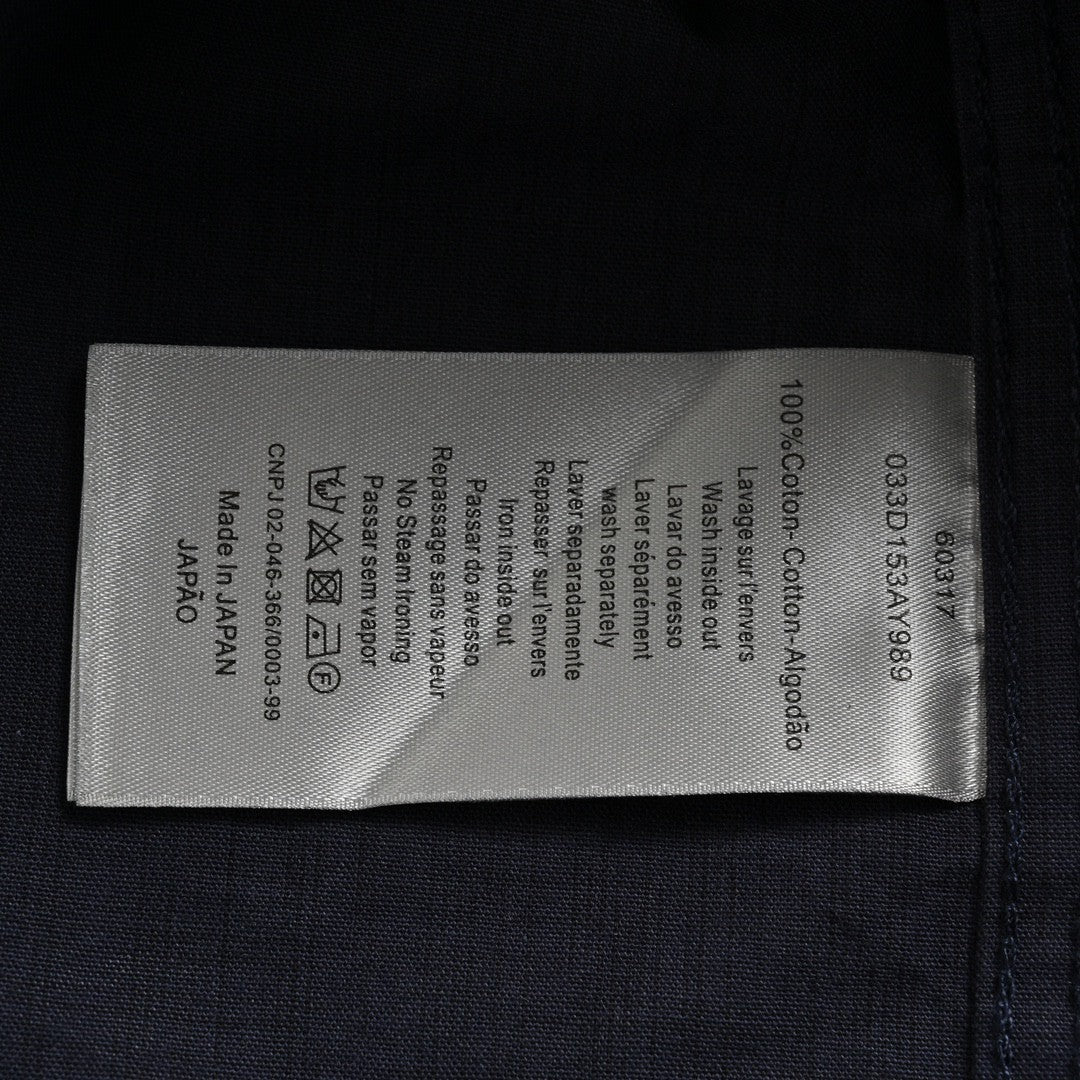 Chemise Dior noire à manches courtes