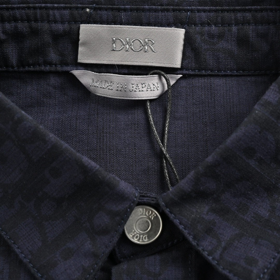 Chemise Dior noire à manches courtes