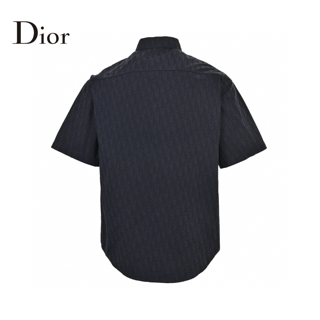 Chemise Dior noire à manches courtes