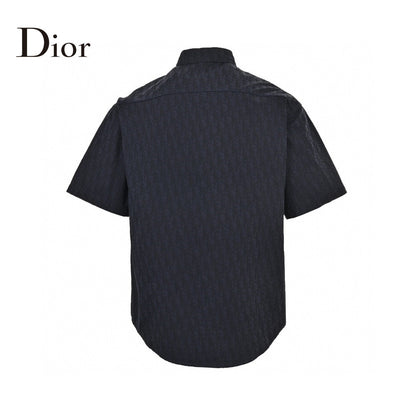 Chemise Dior noire à manches courtes
