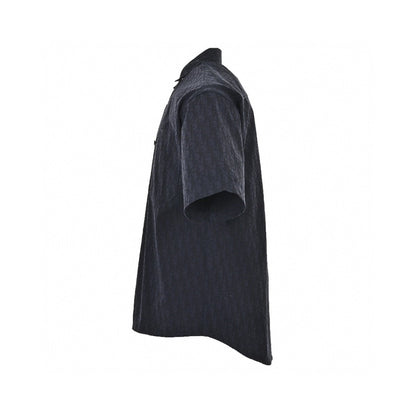 Chemise Dior noire à manches courtes