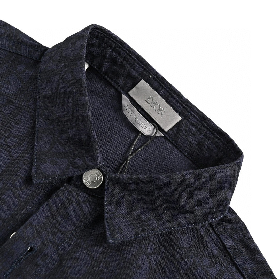 Chemise Dior noire à manches courtes